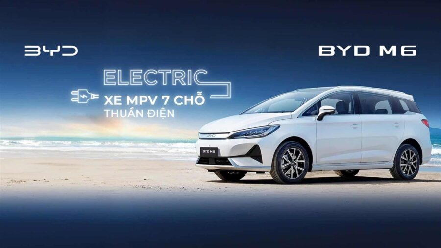 Xe BYD M6 tại đại lý BYD Cần Thơ